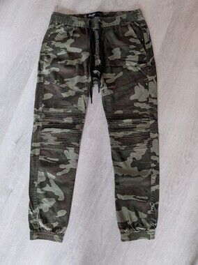 Brooklyn Cloth Camo Jogger Pants, Army Green, US Size M